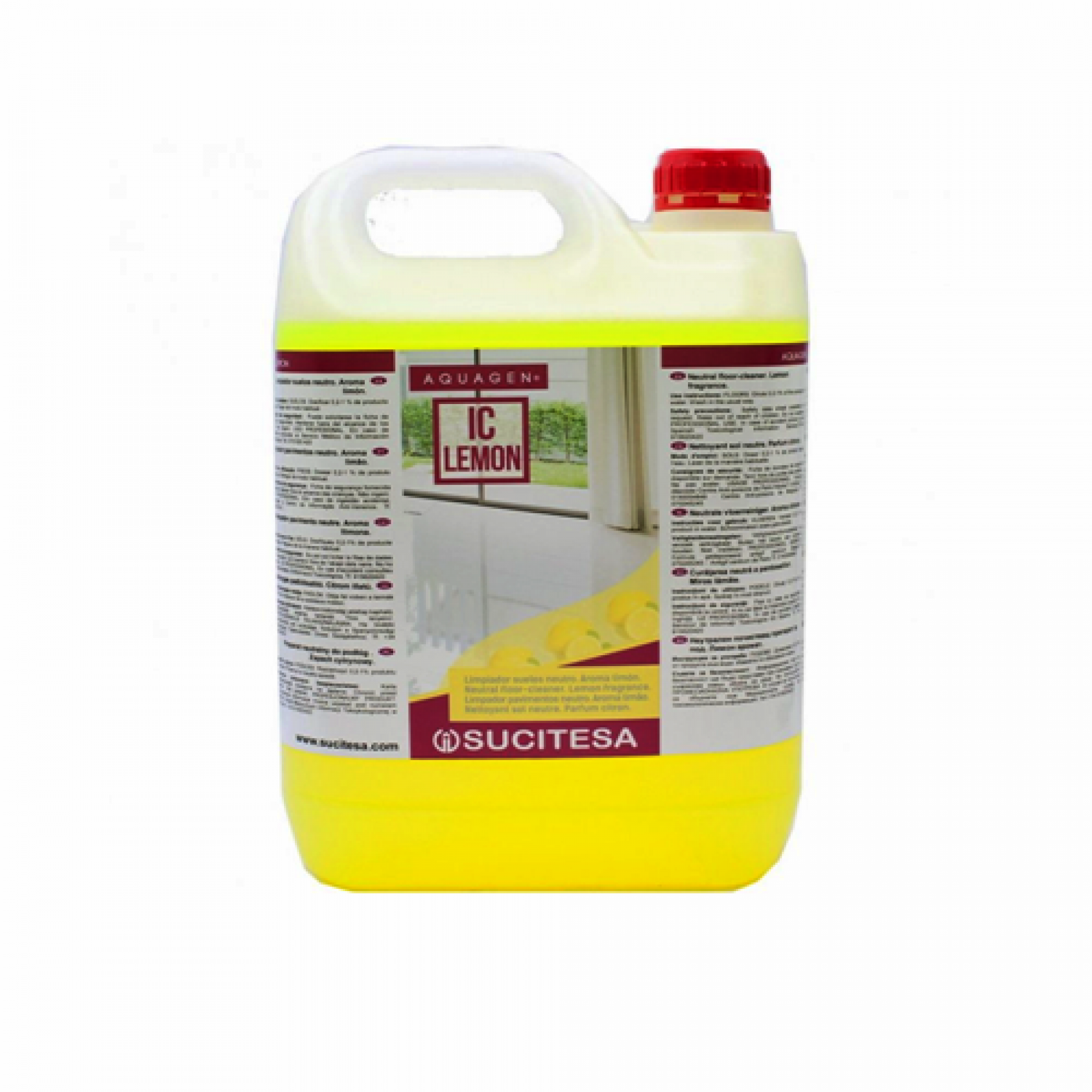 Detergent pardoseli Aquagen IC Lemon - canistra 5 litri