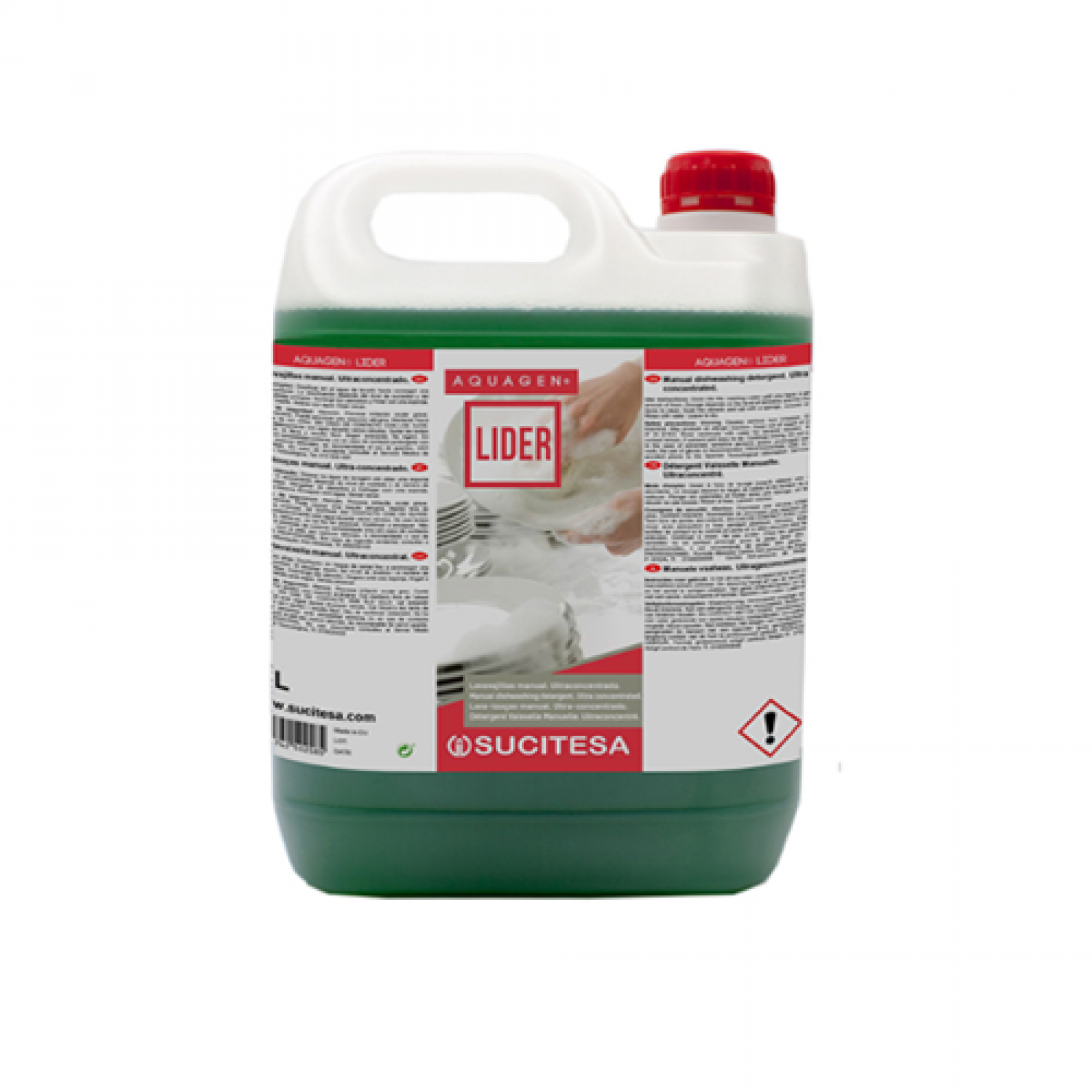 Detergent vase manual Aquagen Lider - canistra 5 litri