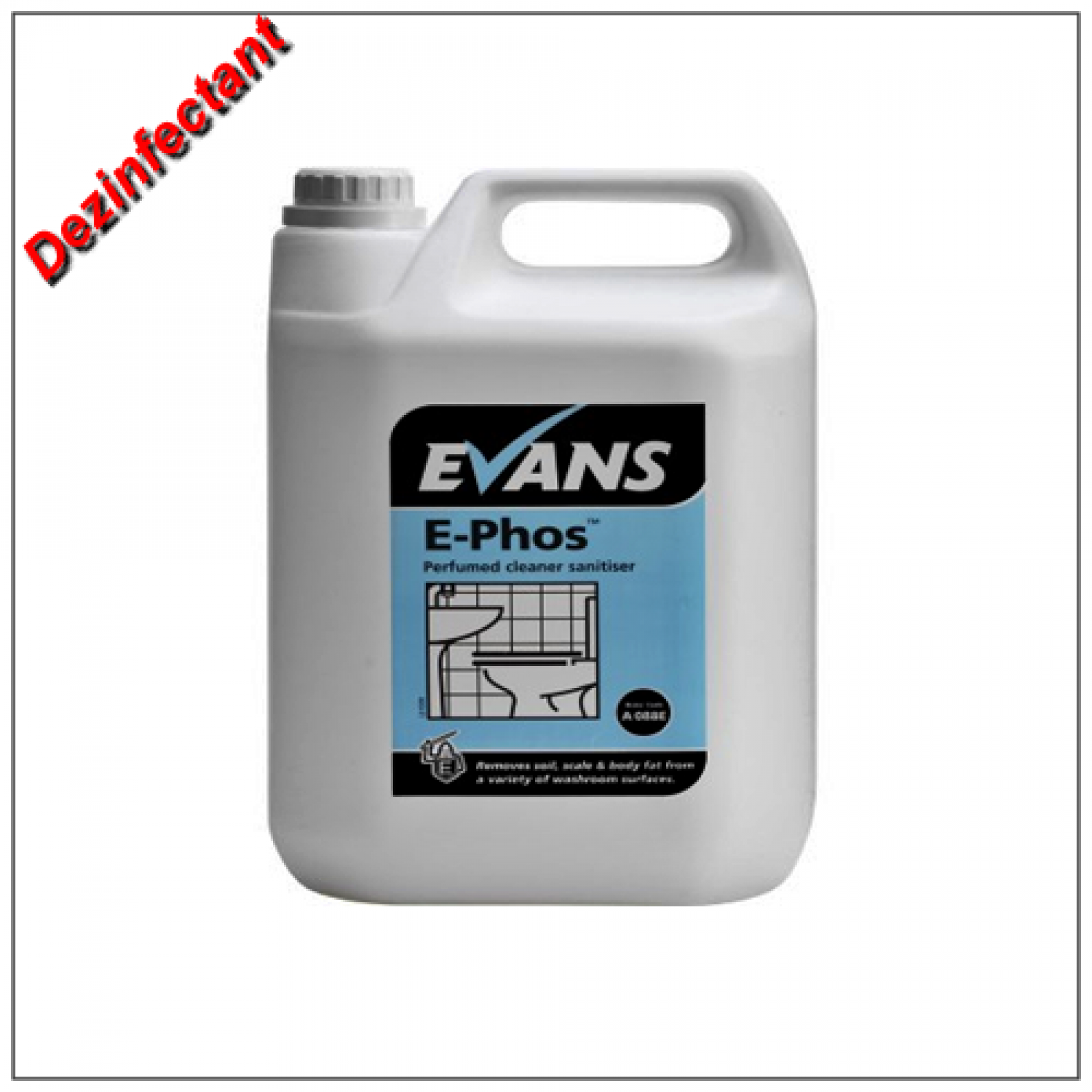 Detergent dezinfectant grupuri sanitare Evans E-PHOS 5 litri